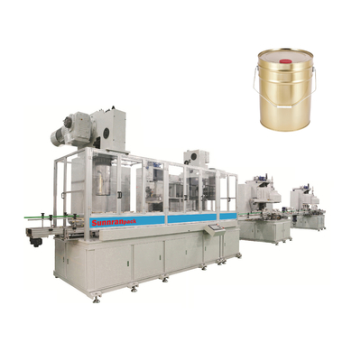 30KW 20L Steel Drum Tin Can Making Machine Customized Color