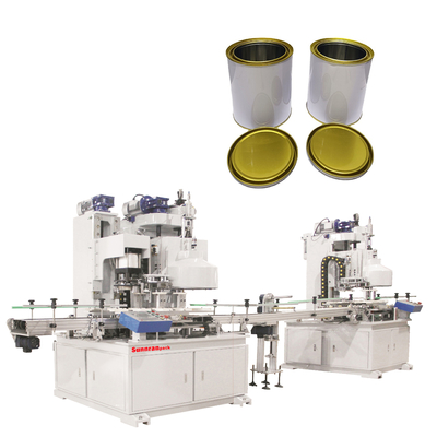 10KW 35cpm Pełna automatyczna linia produkcyjna do małych okrągłych puszek